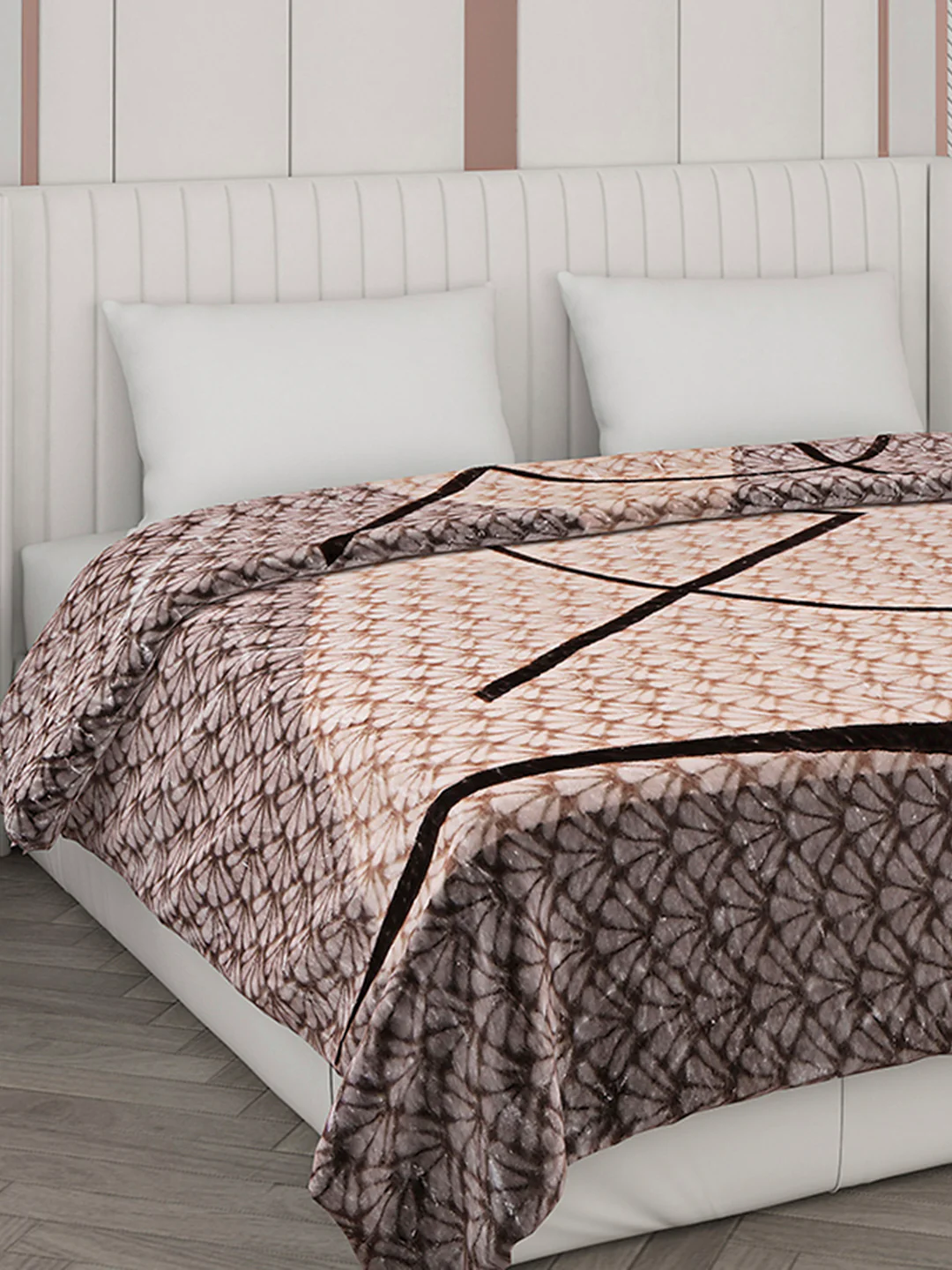 Printed Double Bed Blanket for Mild Winter -2 Ply - Image 4