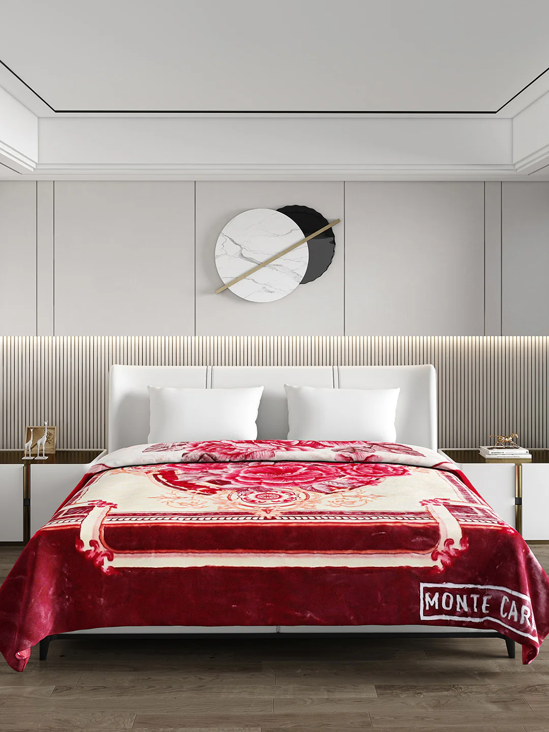 Printed Double Bed Blanket for Mild Winter -2 Ply - Image 2