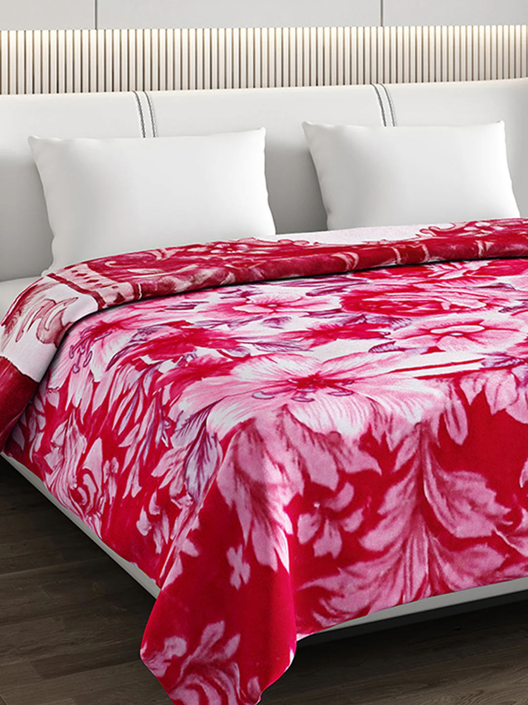 Printed Double Bed Blanket for Mild Winter -2 Ply - Image 6