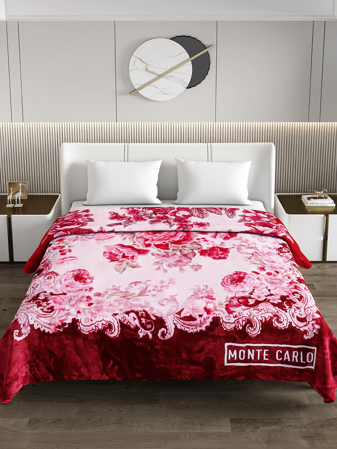 Printed Double Bed Blanket for Mild Winter -2 Ply - Image 3