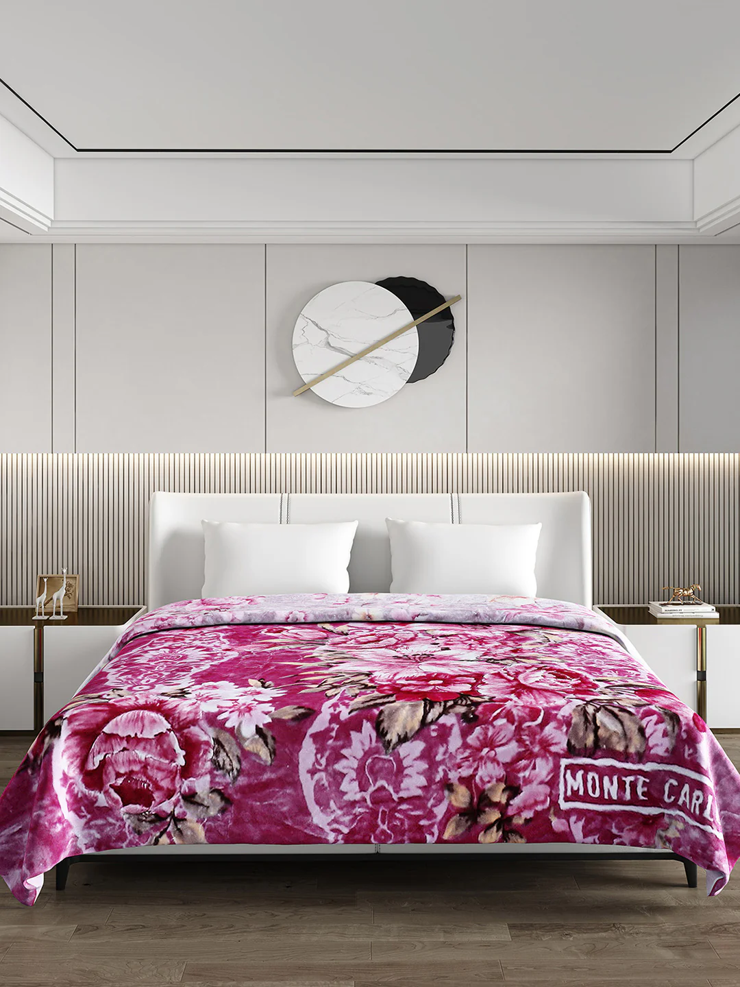 Printed Double Bed Blanket for Mild Winter -2 Ply - Image 2