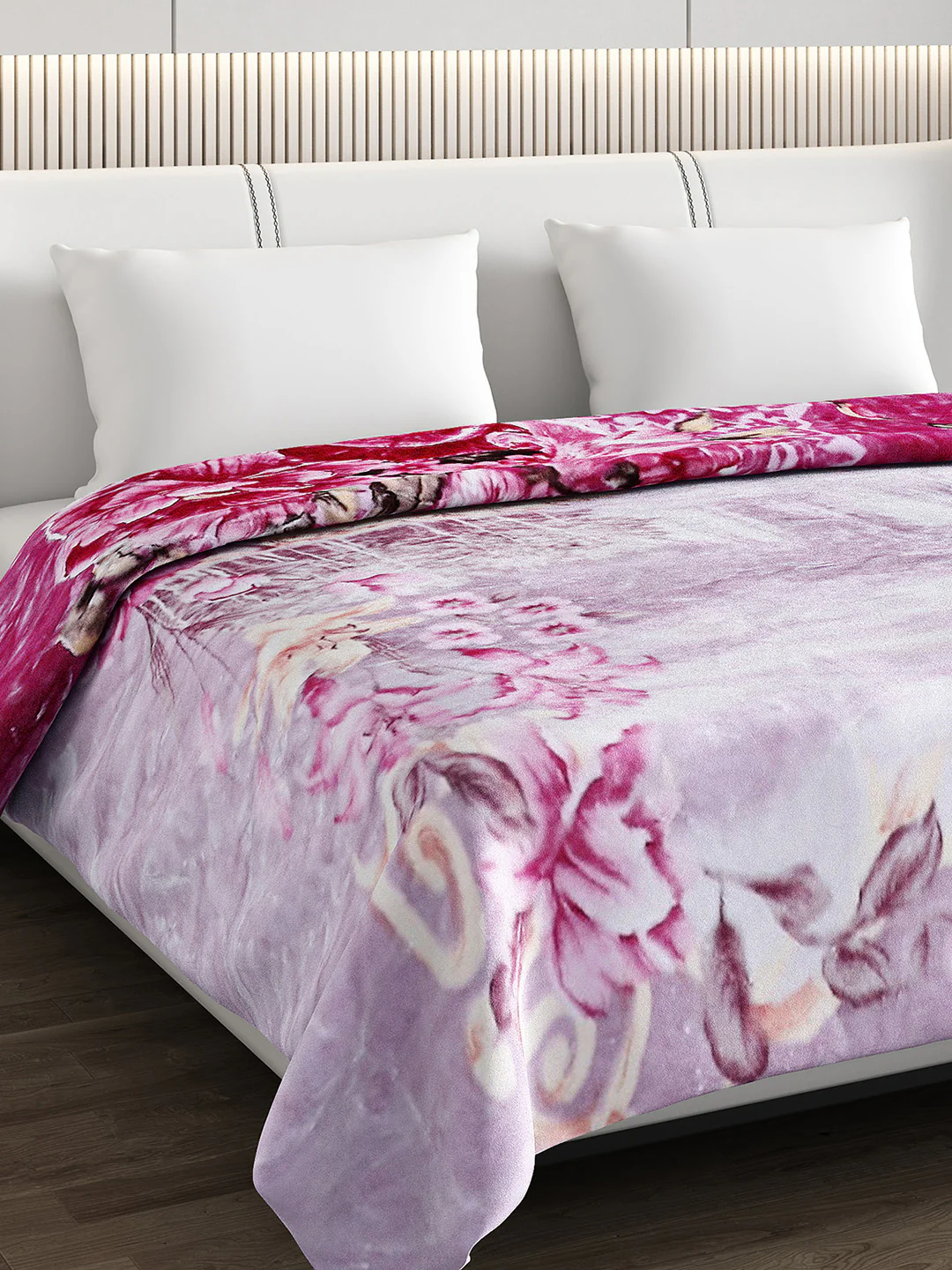 Printed Double Bed Blanket for Mild Winter -2 Ply - Image 6