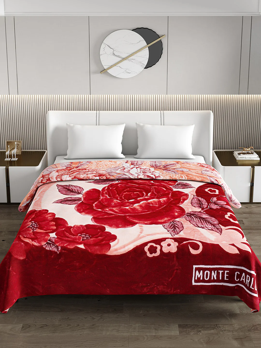 Printed Double Bed Blanket for Mild Winter -2 Ply - Image 3