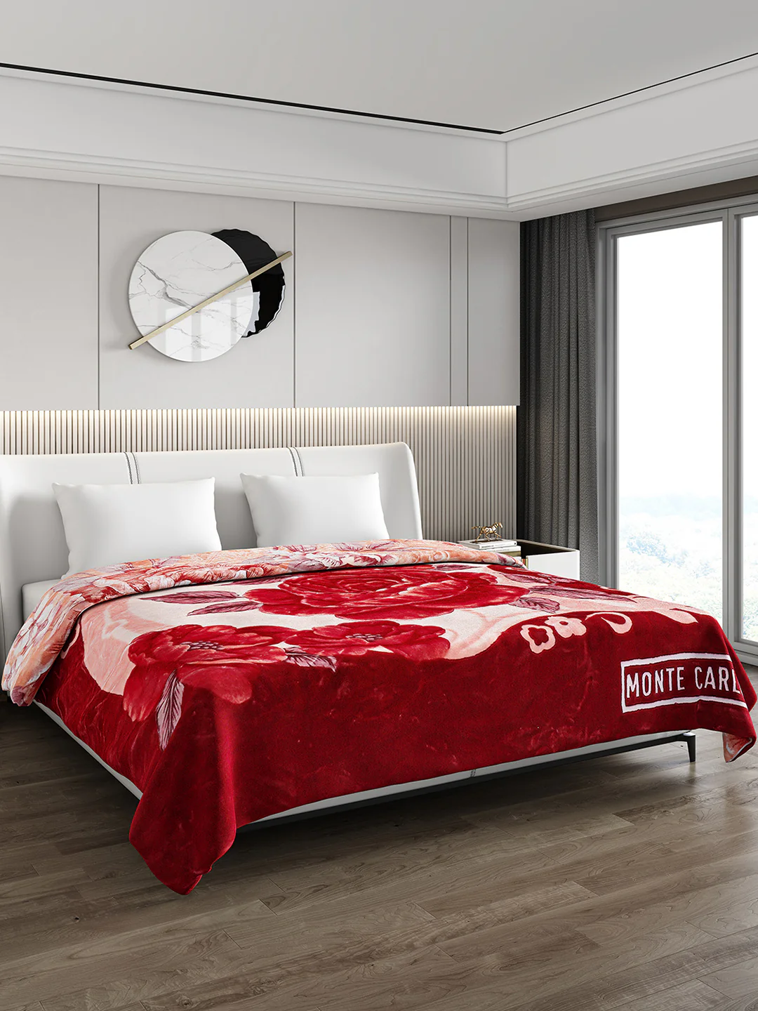 Printed Double Bed Blanket for Mild Winter -2 Ply - Image 4