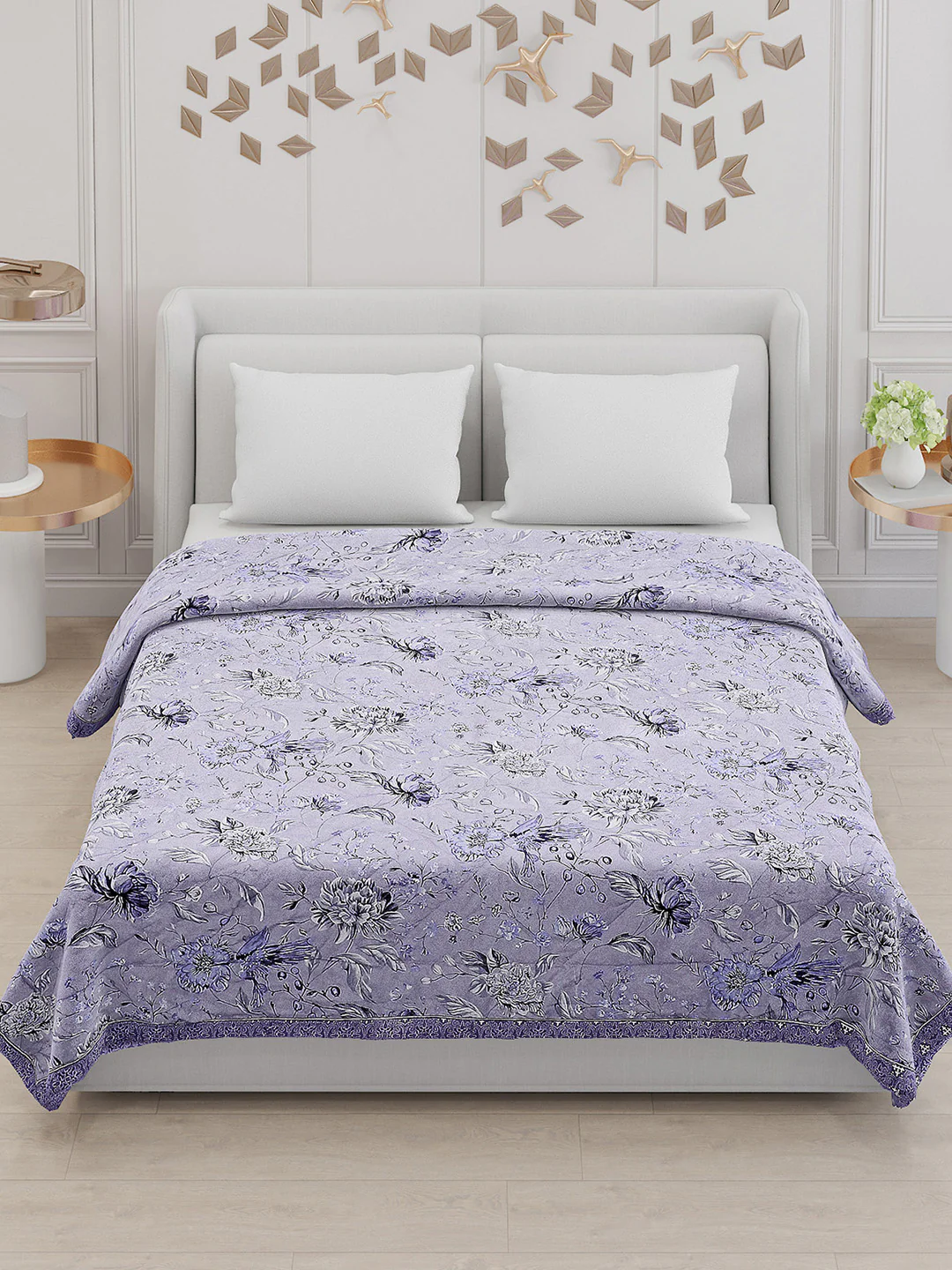 Printed 100% Polyester Double Bed Comforter for AC Room - Image 2