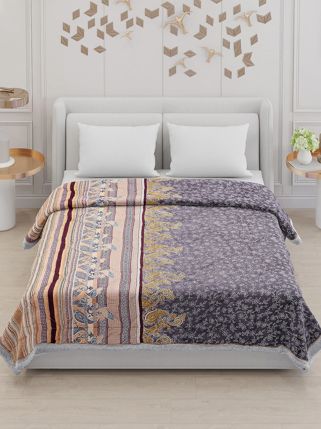 Printed 100% Polyester Double Bed Comforter for AC Room - Image 2