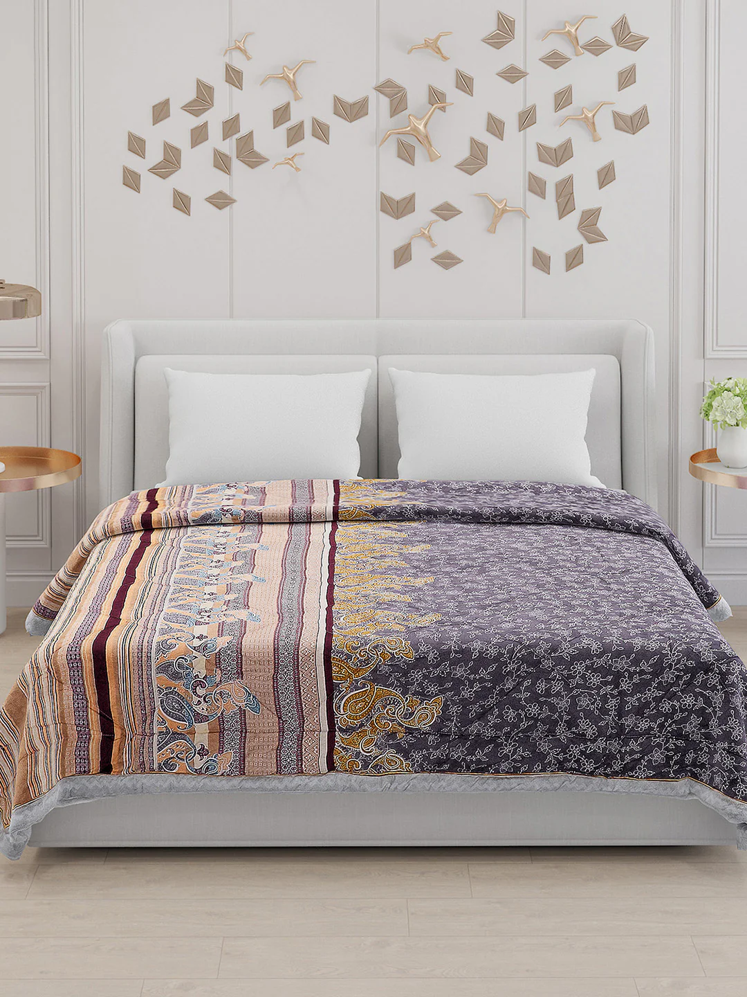 Printed 100% Polyester Double Bed Comforter for AC Room - Image 3