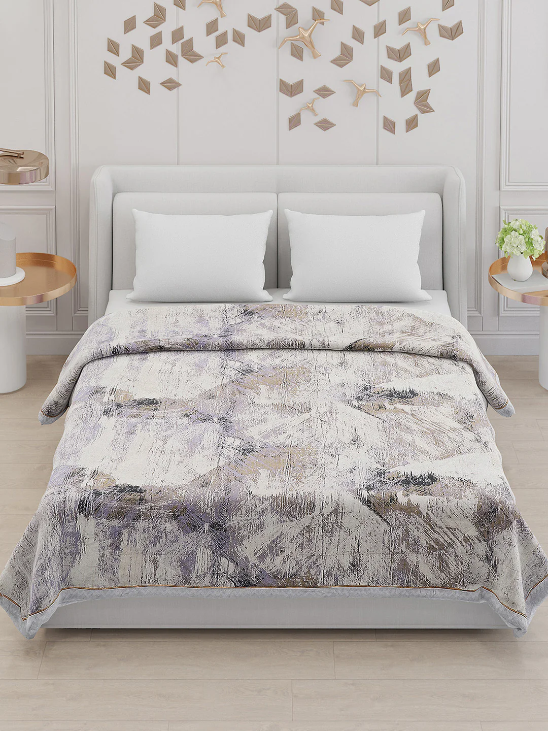 Printed 100% Polyester Double Bed Comforter for AC Room - Image 2