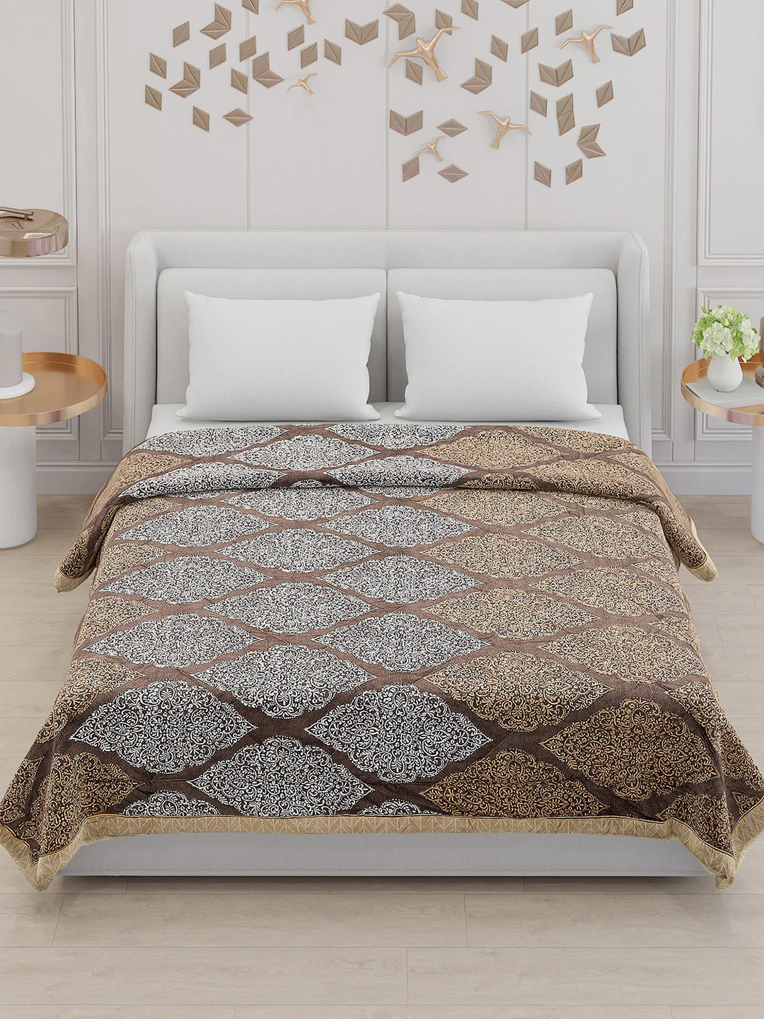 Printed 100% Polyester Double Bed Comforter for AC Room - Image 2