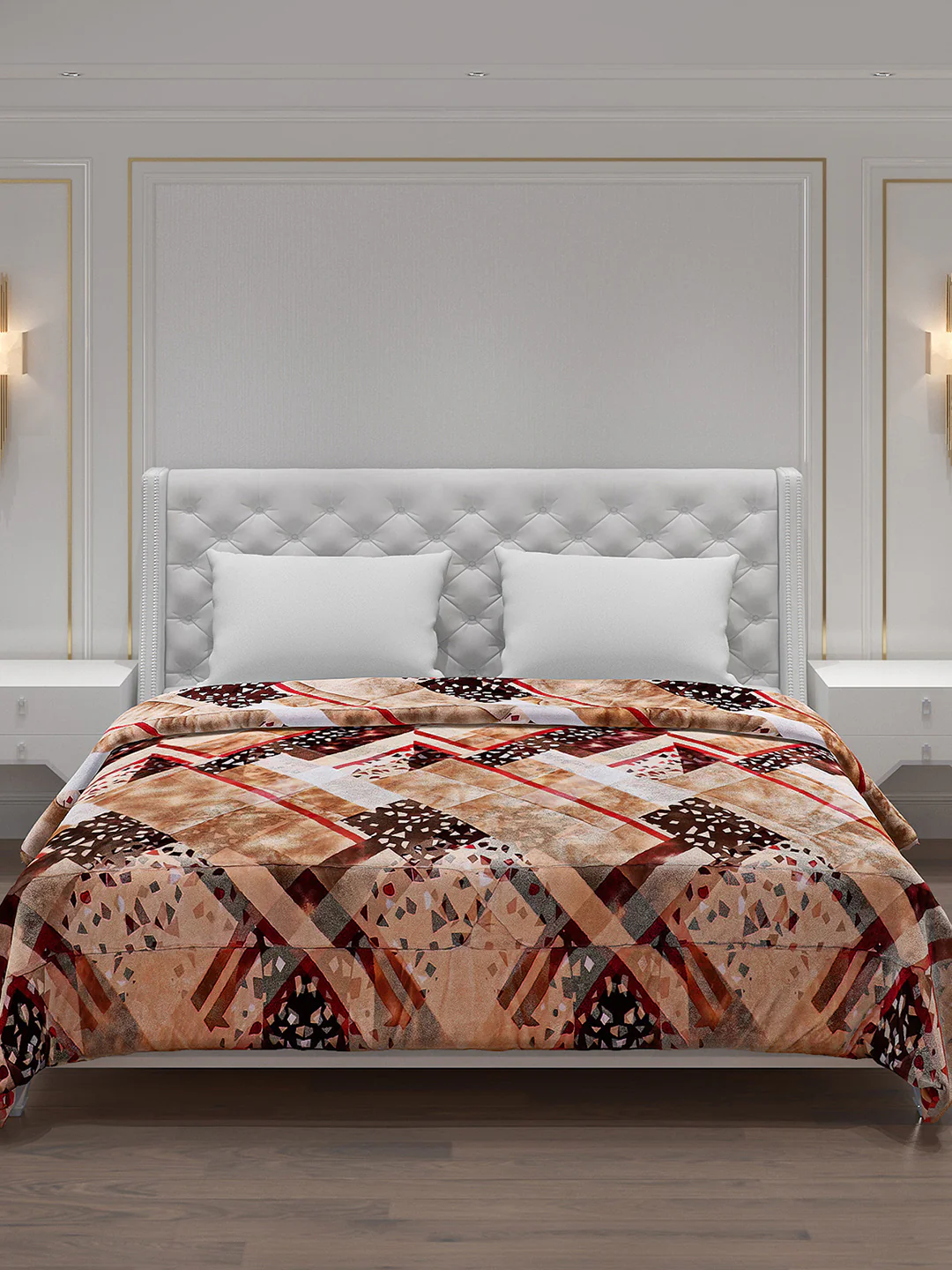 Printed 100% Polyester Double Bed Comforter for Winter - Image 3