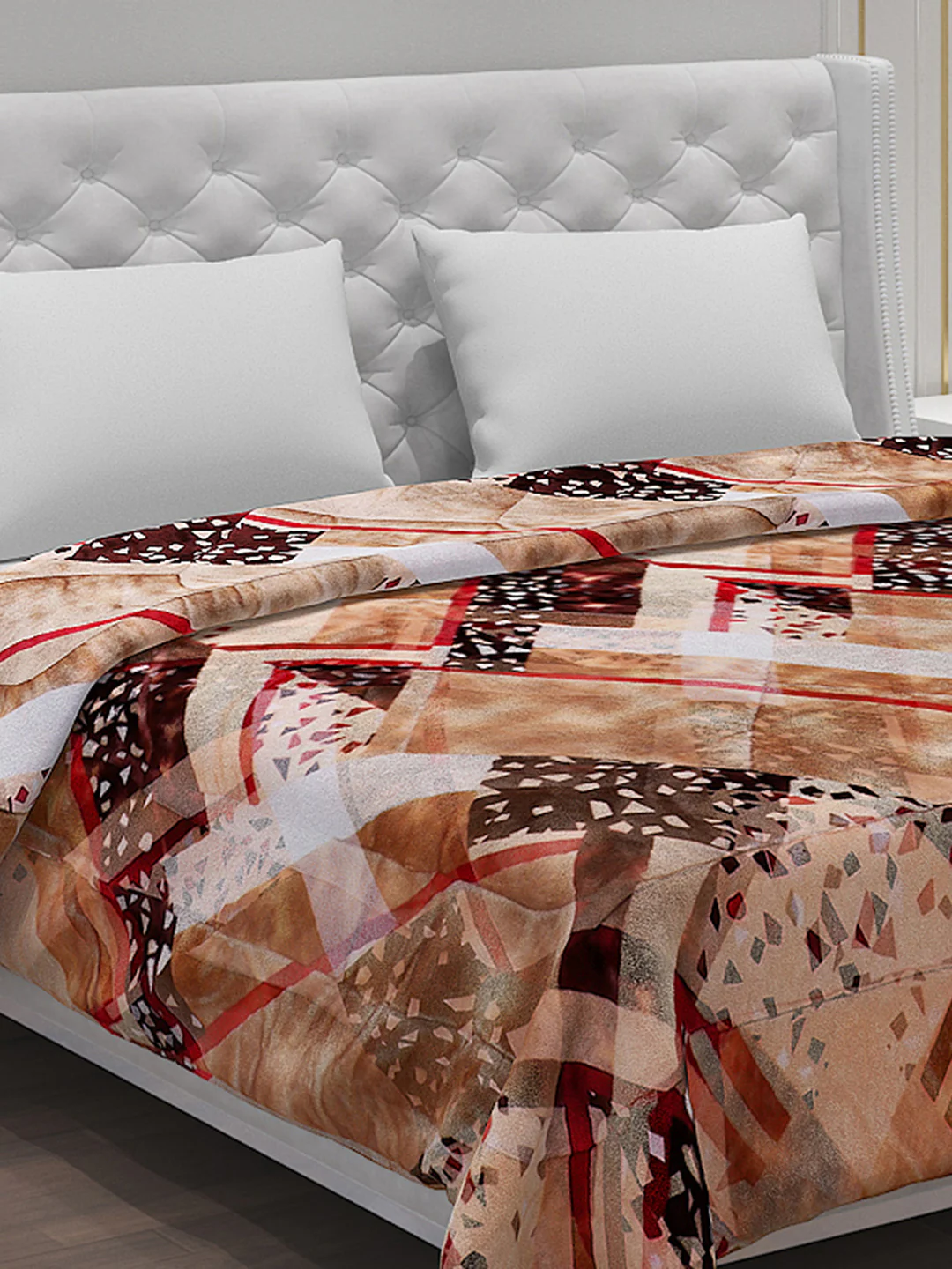 Printed 100% Polyester Double Bed Comforter for Winter - Image 4