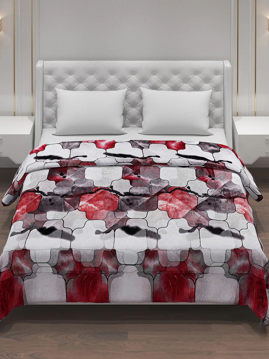 Printed 100% Polyester Double Bed Comforter for Winter - Image 2