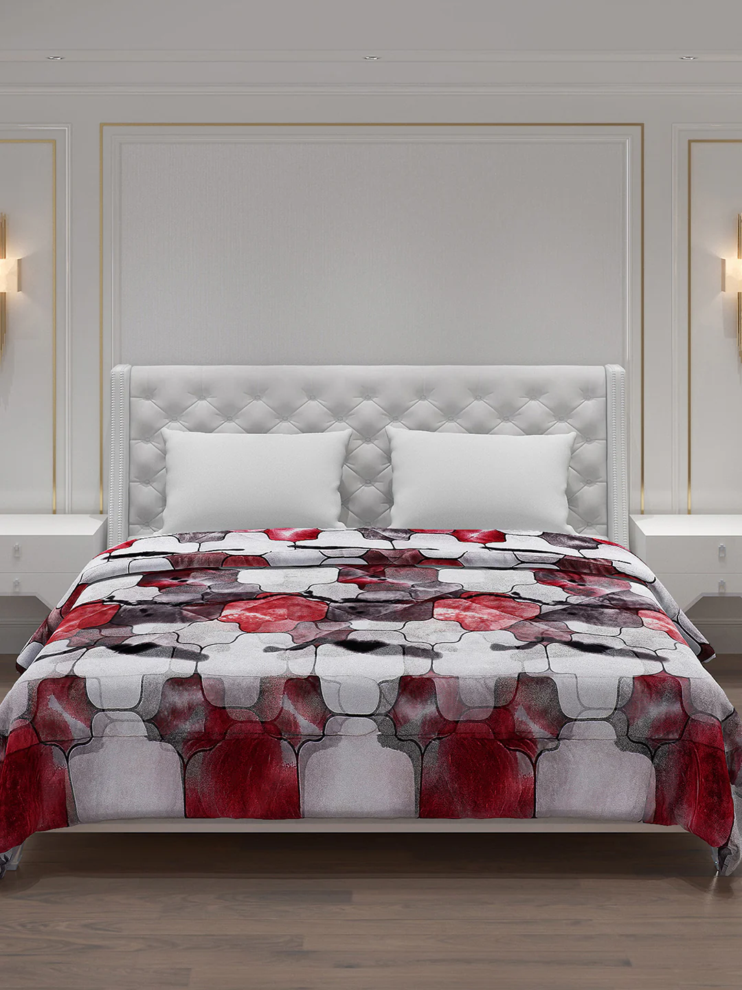 Printed 100% Polyester Double Bed Comforter for Winter - Image 3