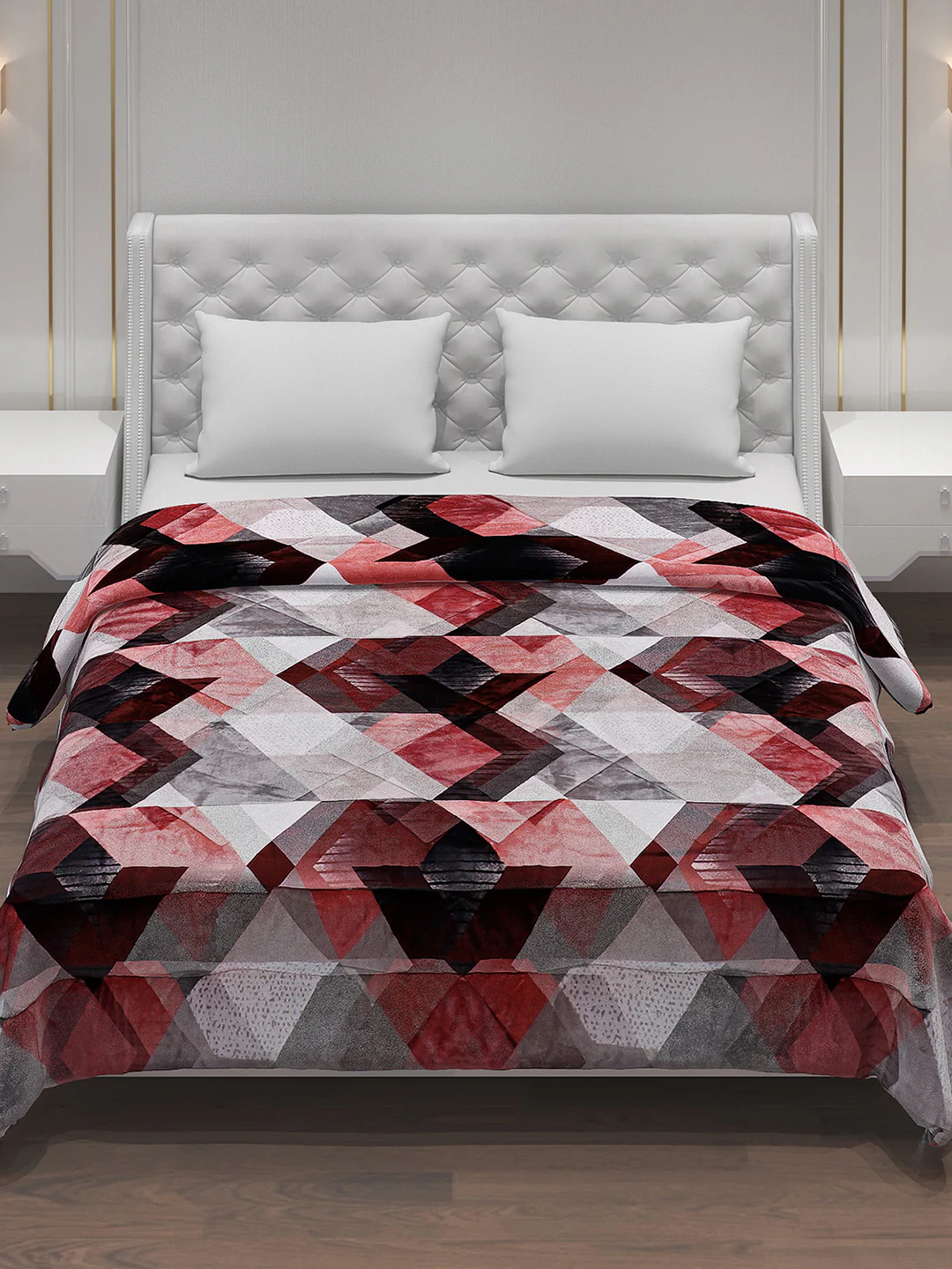 Printed 100% Polyester Double Bed Comforter for Winter - Image 2