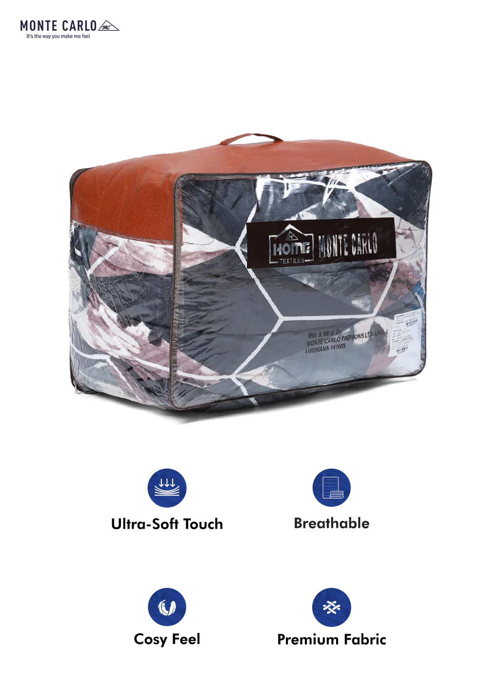Printed 100% Polyester Double Bed Comforter for Winter - Image 8