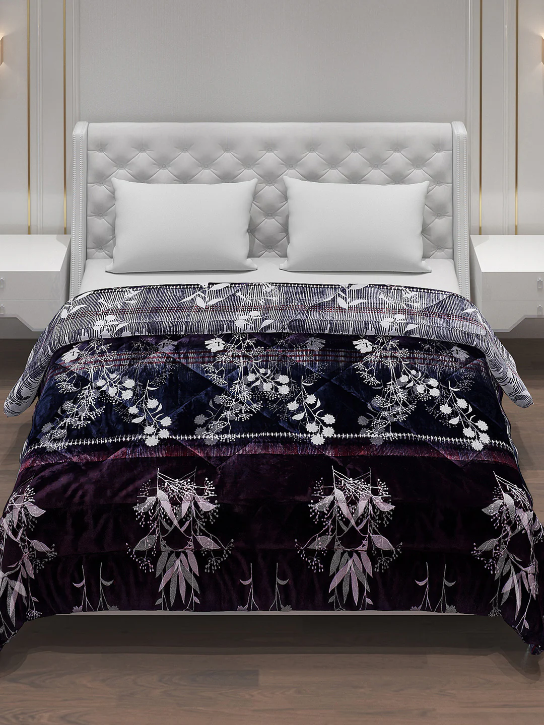 Printed 100% Polyester Double Bed Comforter for Winter - Image 2