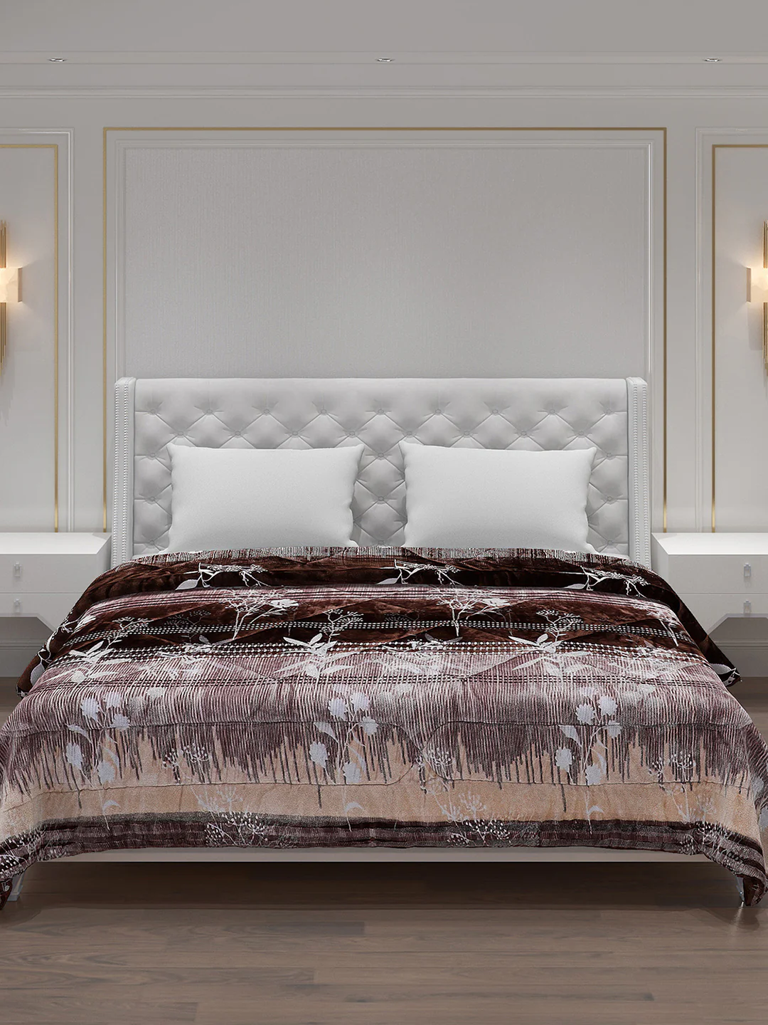 Printed 100% Polyester Double Bed Comforter for Winter - Image 3