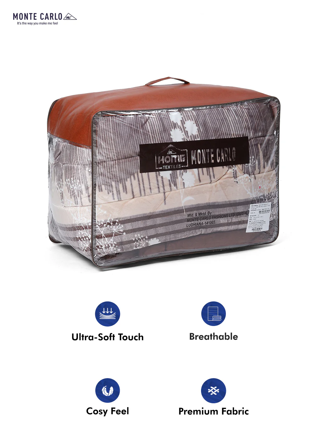 Printed 100% Polyester Double Bed Comforter for Winter - Image 8