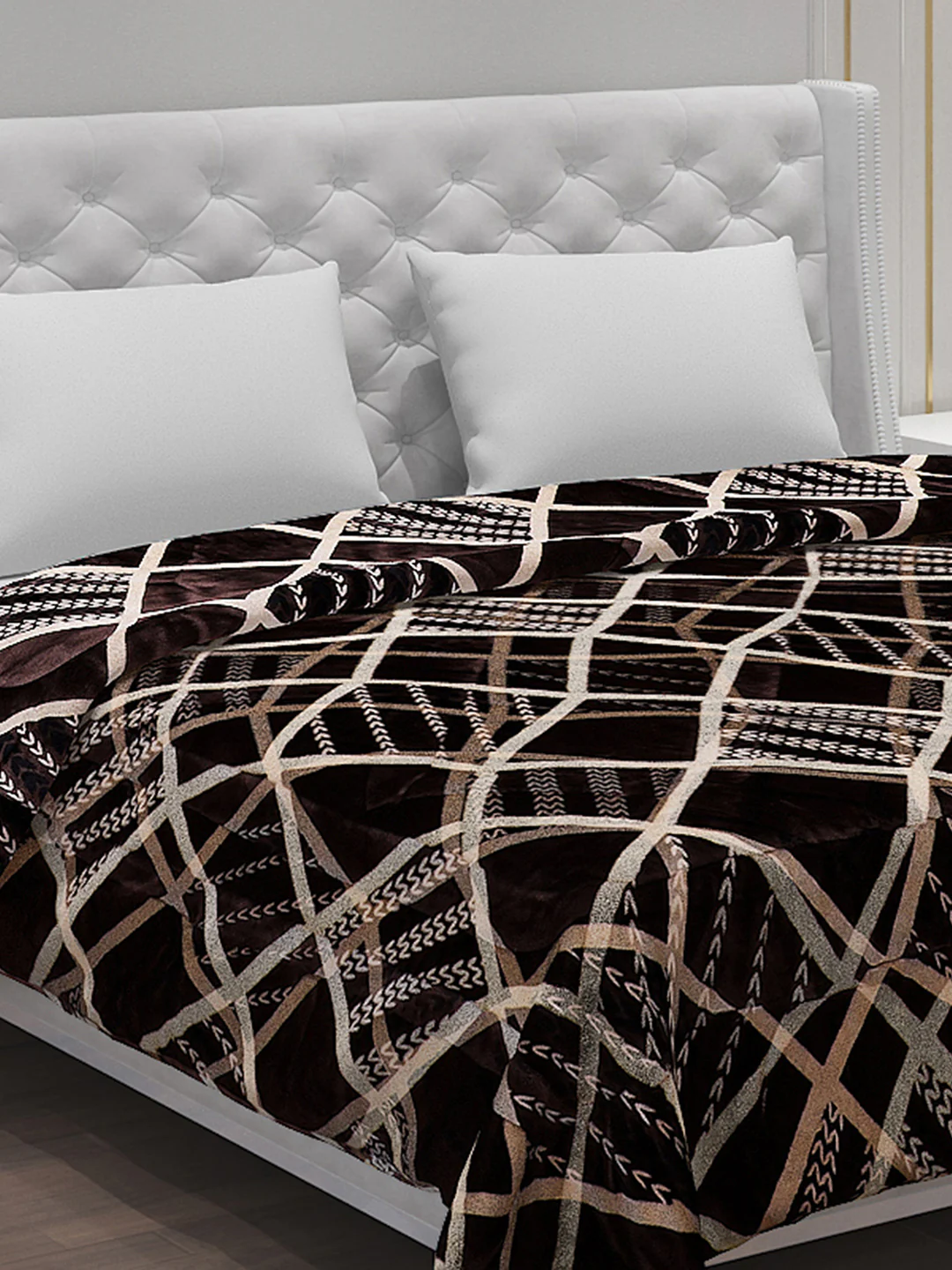 Printed 100% Polyester Double Bed Comforter for Winter - Image 4
