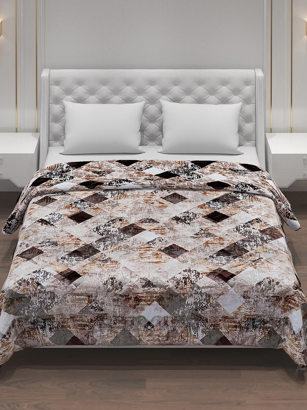 Printed 100% Polyester Double Bed Comforter for Winter - Image 2