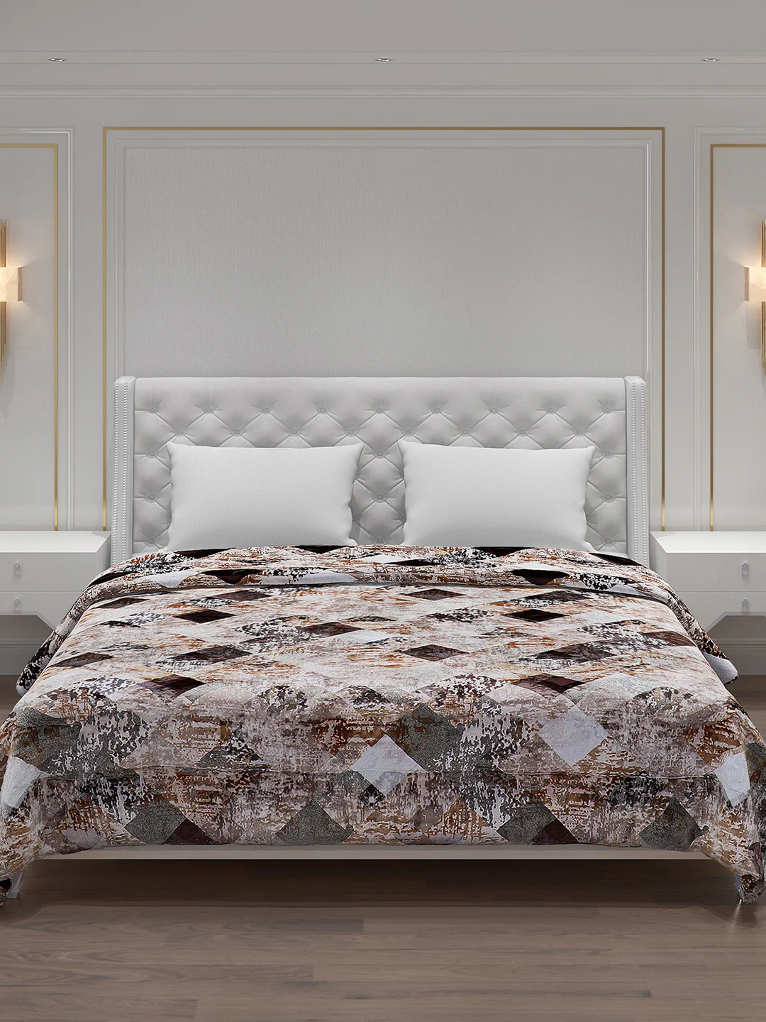 Printed 100% Polyester Double Bed Comforter for Winter - Image 3