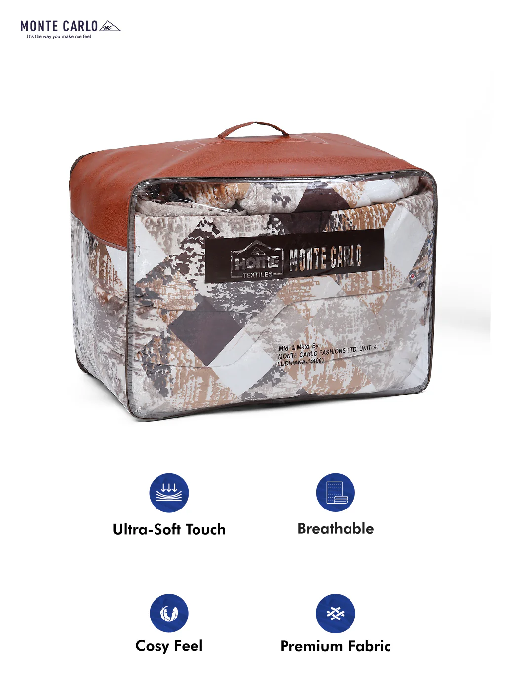 Printed 100% Polyester Double Bed Comforter for Winter - Image 8