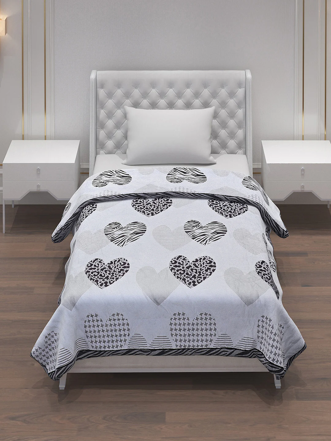 Printed 100% Polyester Single Bed Comforter for AC Room - Image 2