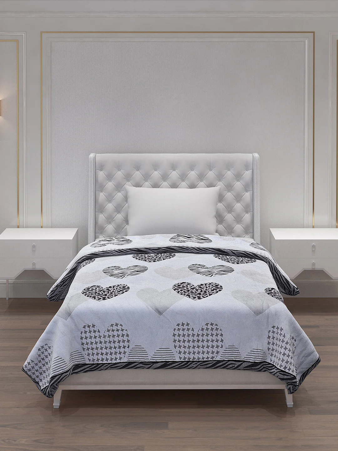 Printed 100% Polyester Single Bed Comforter for AC Room - Image 3