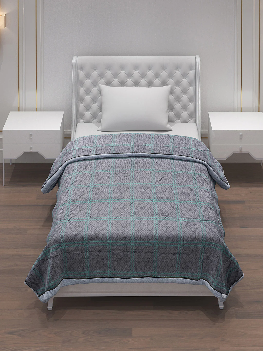Printed 100% Polyester Single Bed Comforter for AC Room - Image 2