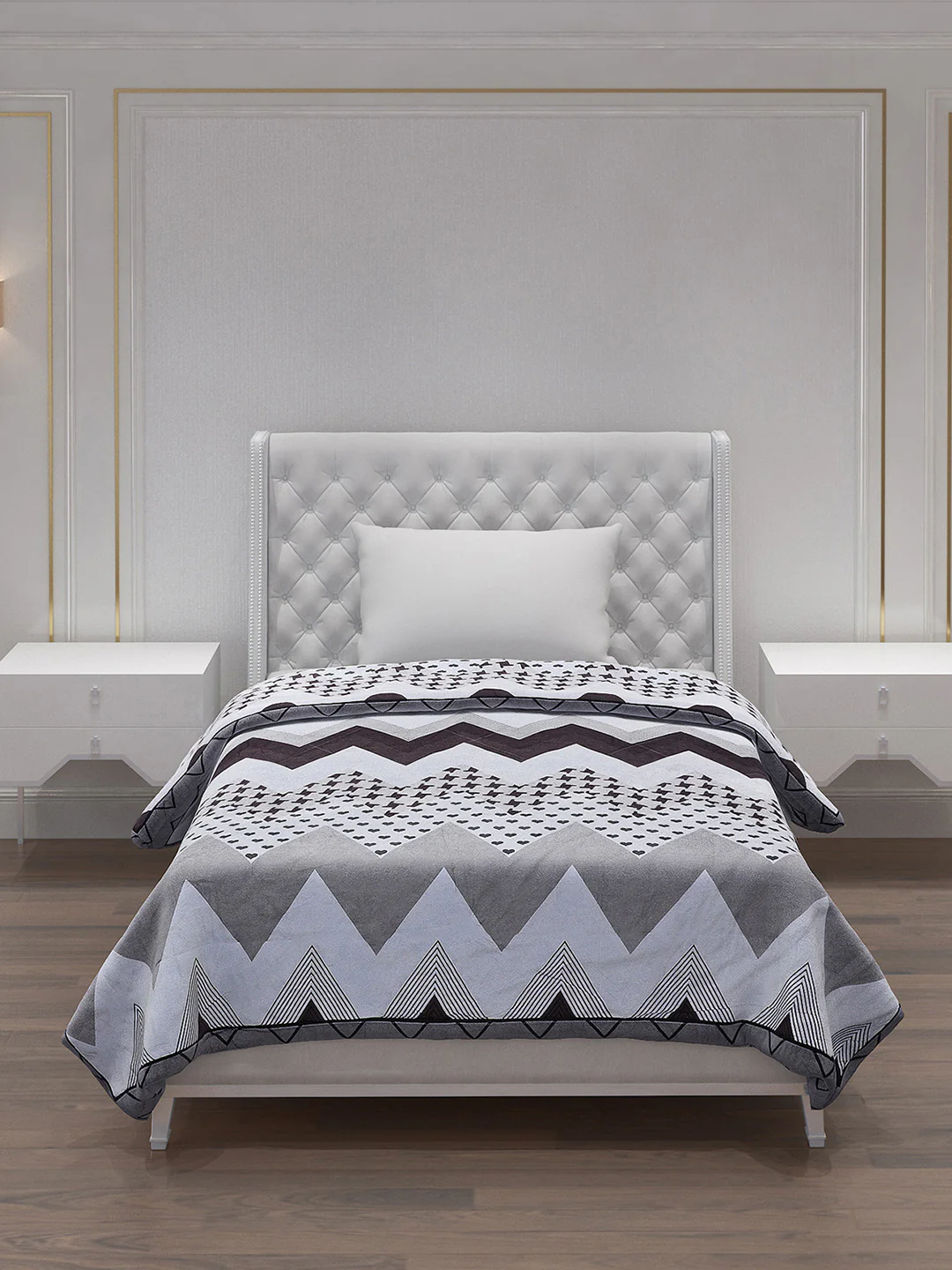 Printed 100% Polyester Single Bed Comforter for AC Room - Image 3