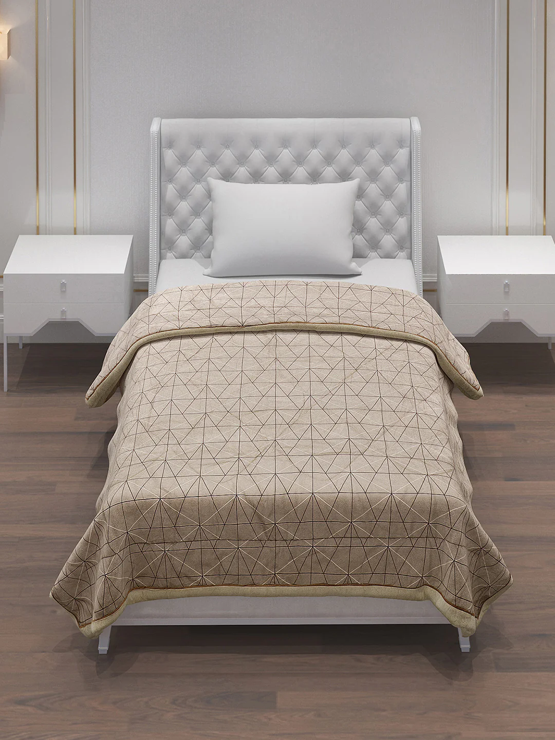 Printed 100% Polyester Single Bed Comforter for AC Room - Image 2