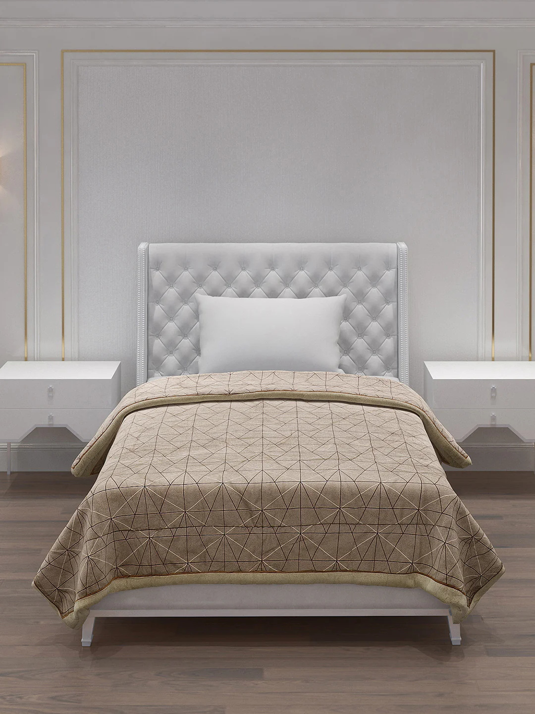 Printed 100% Polyester Single Bed Comforter for AC Room - Image 3