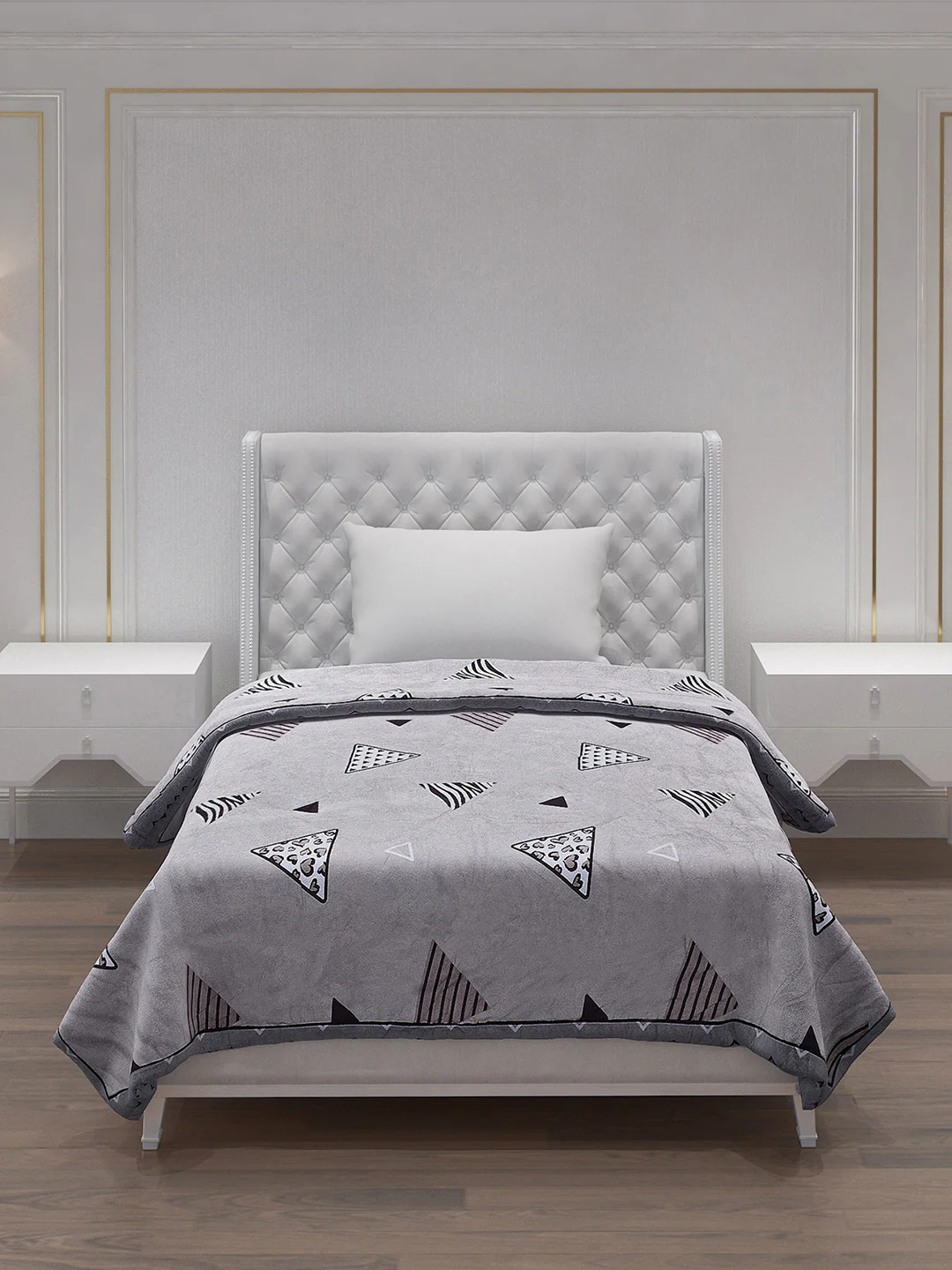 Printed 100% Polyester Single Bed Comforter for AC Room - Image 3