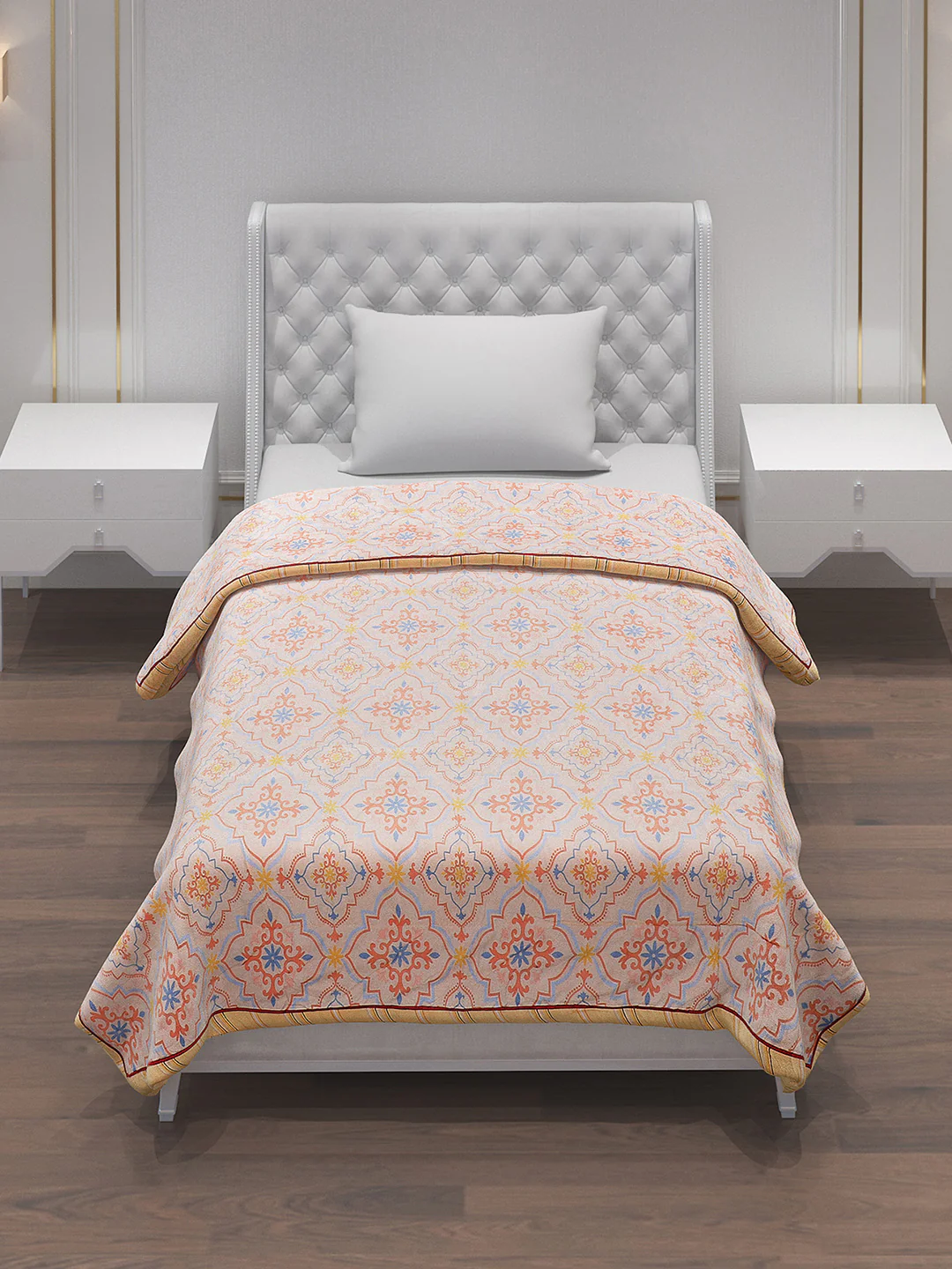 Printed 100% Polyester Single Bed Comforter for AC Room - Image 2