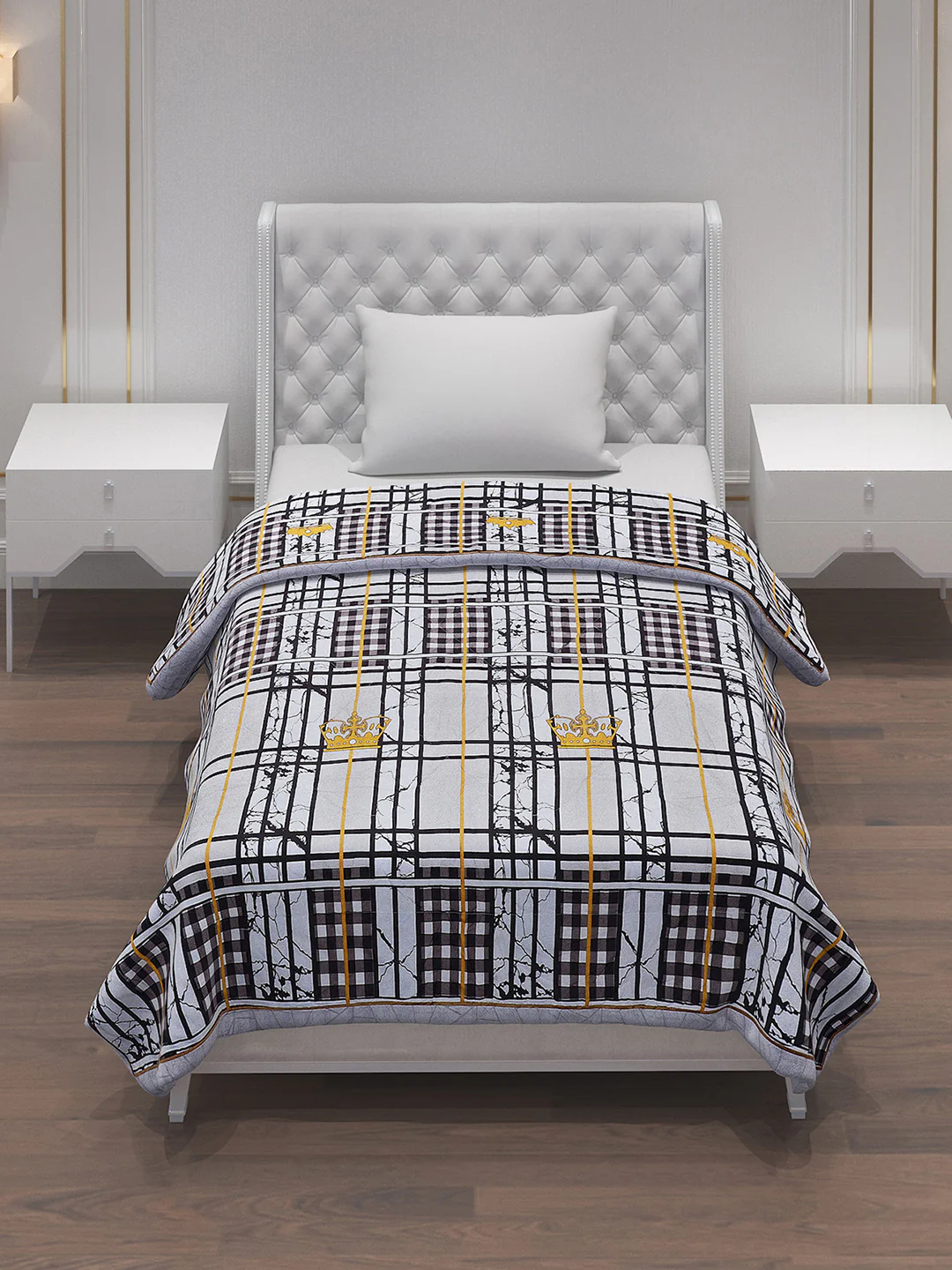 Printed 100% Polyester Single Bed Comforter for AC Room - Image 2