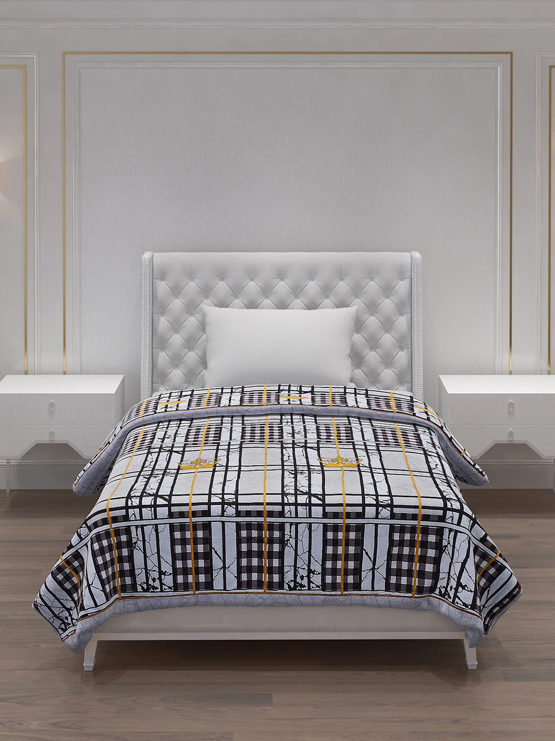 Printed 100% Polyester Single Bed Comforter for AC Room - Image 3