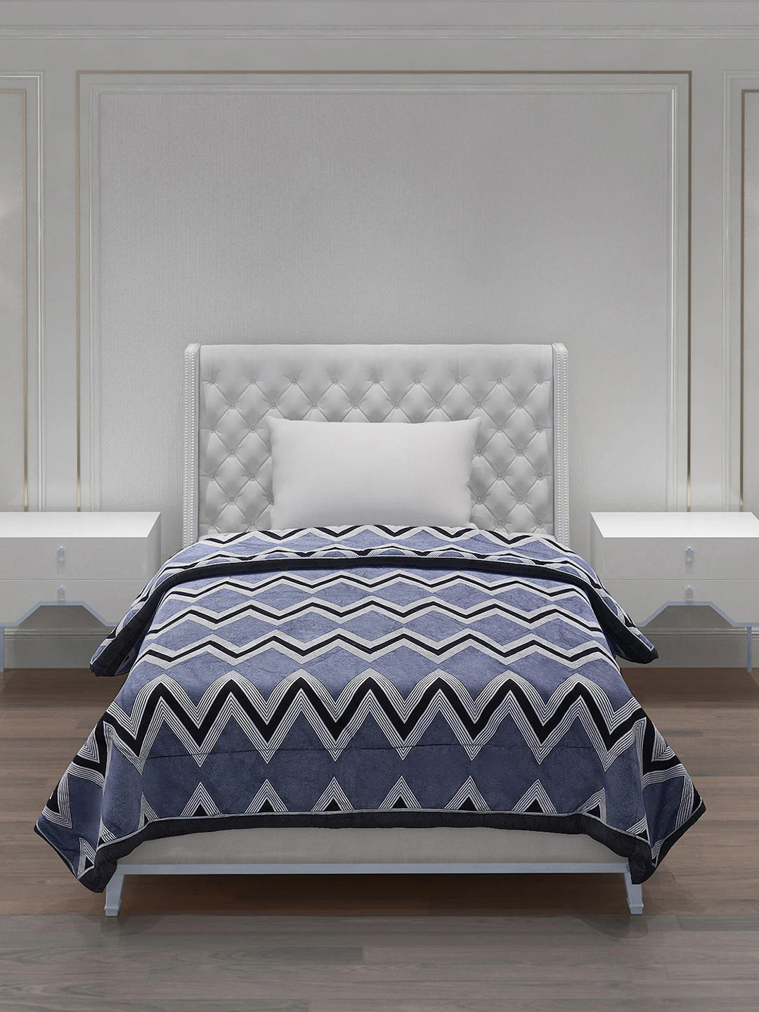Printed 100% Polyester Single Bed Comforter for AC Room - Image 3
