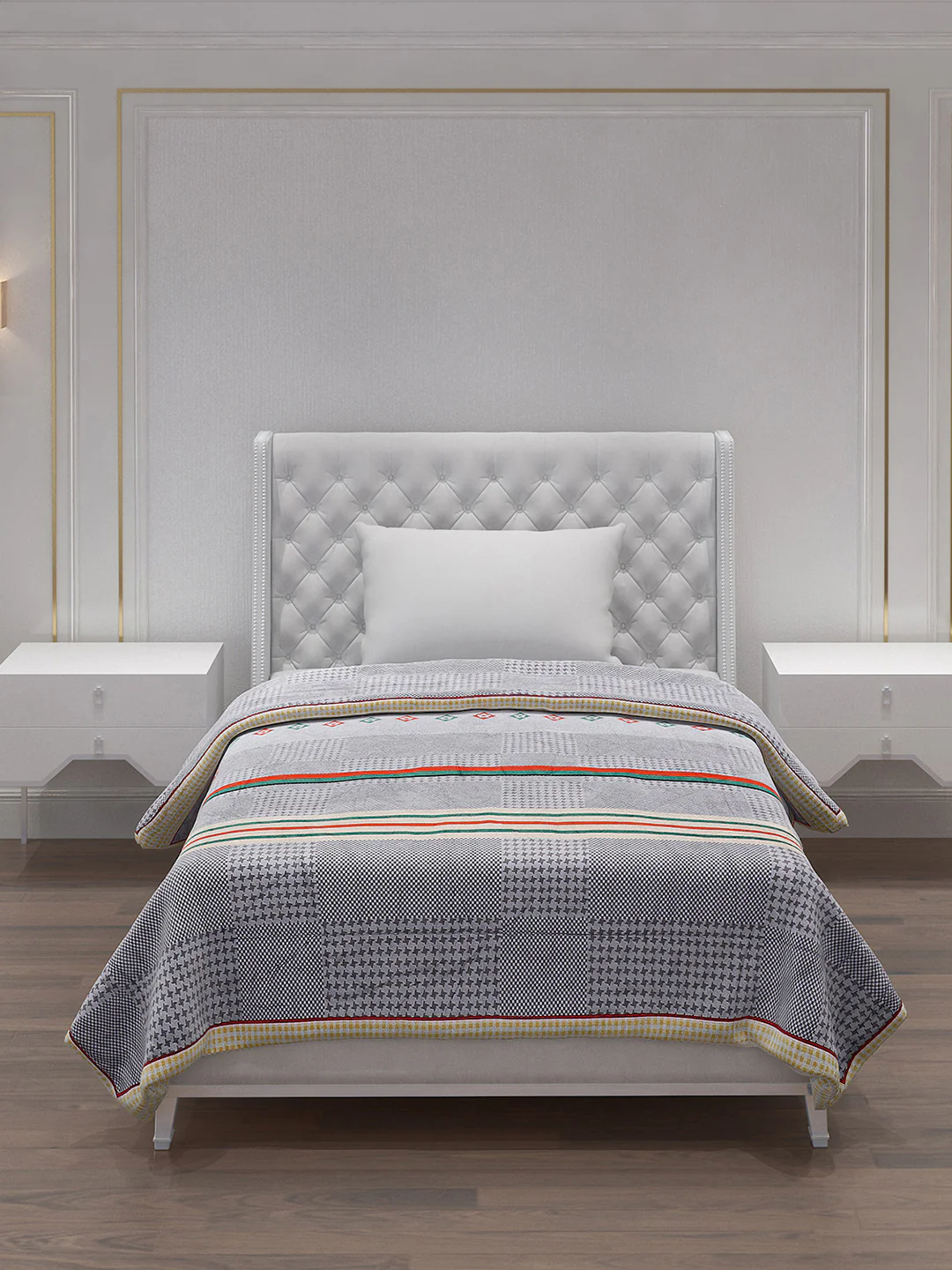 Printed 100% Polyester Single Bed Comforter for AC Room - Image 3