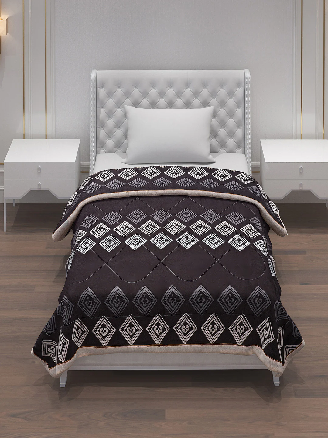 Printed 100% Polyester Single Bed Comforter for AC Room - Image 2