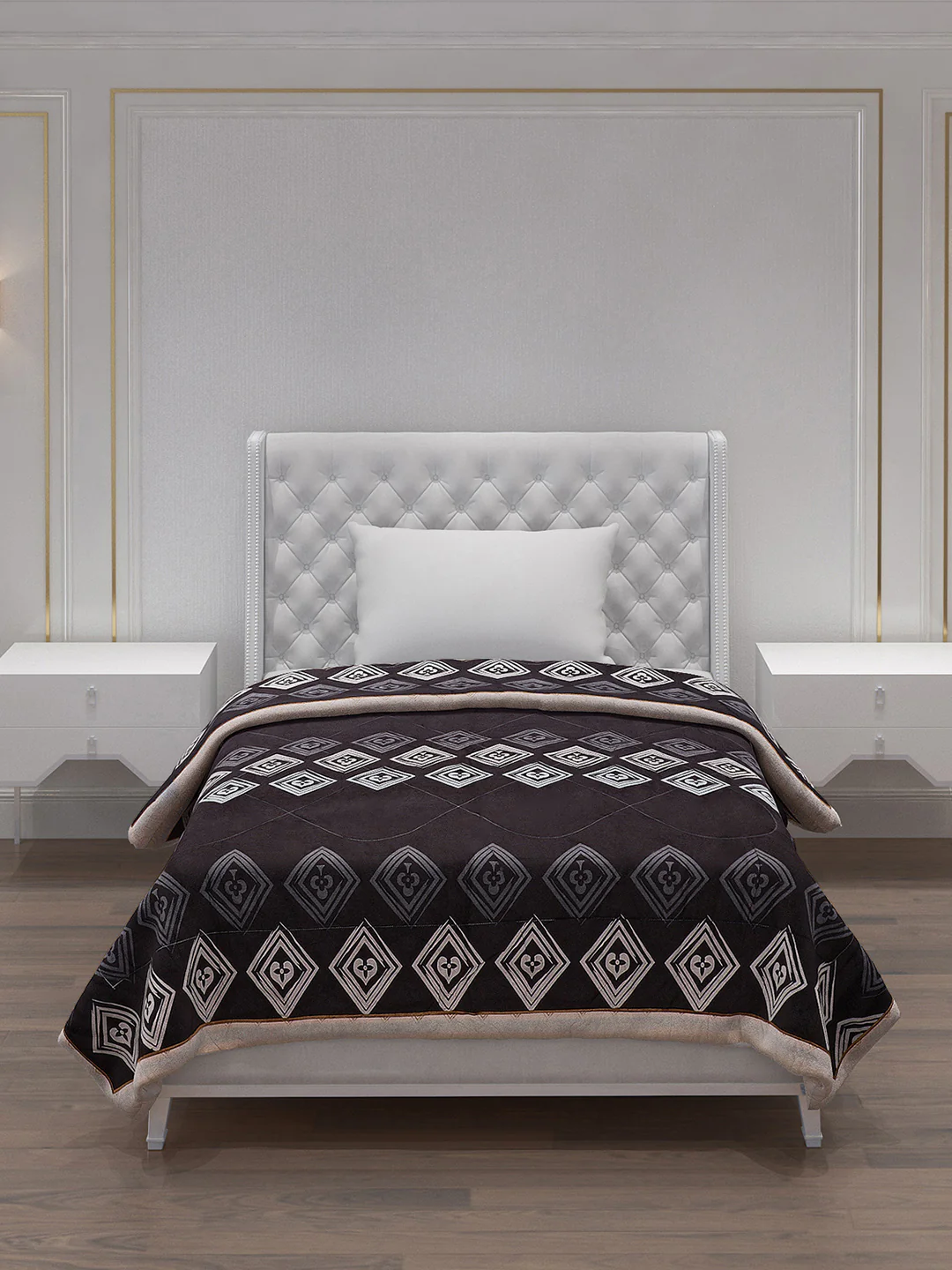 Printed 100% Polyester Single Bed Comforter for AC Room - Image 3