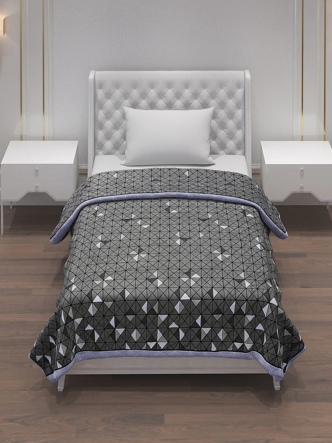Printed 100% Polyester Single Bed Comforter for AC Room - Image 2