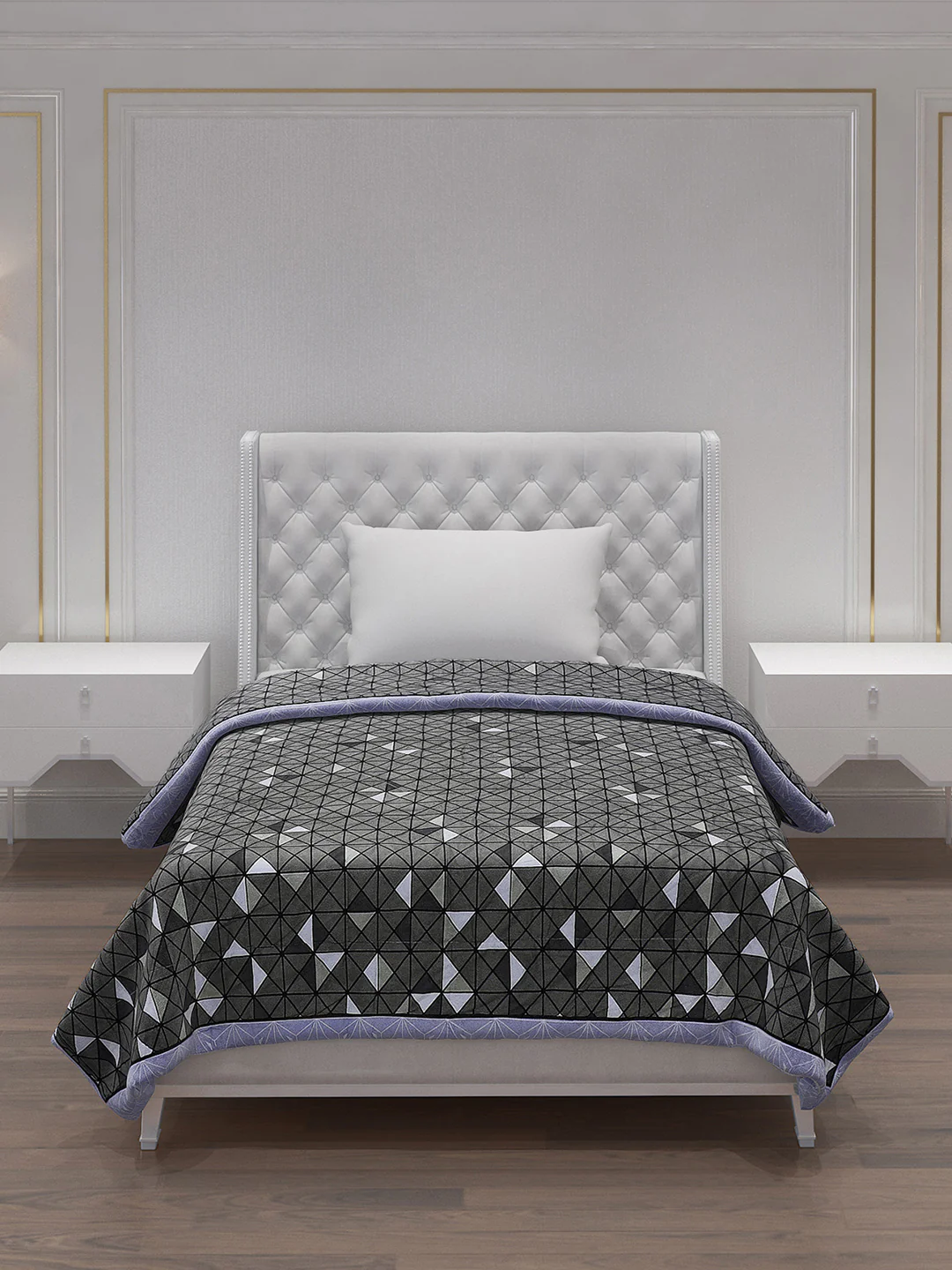 Printed 100% Polyester Single Bed Comforter for AC Room - Image 3