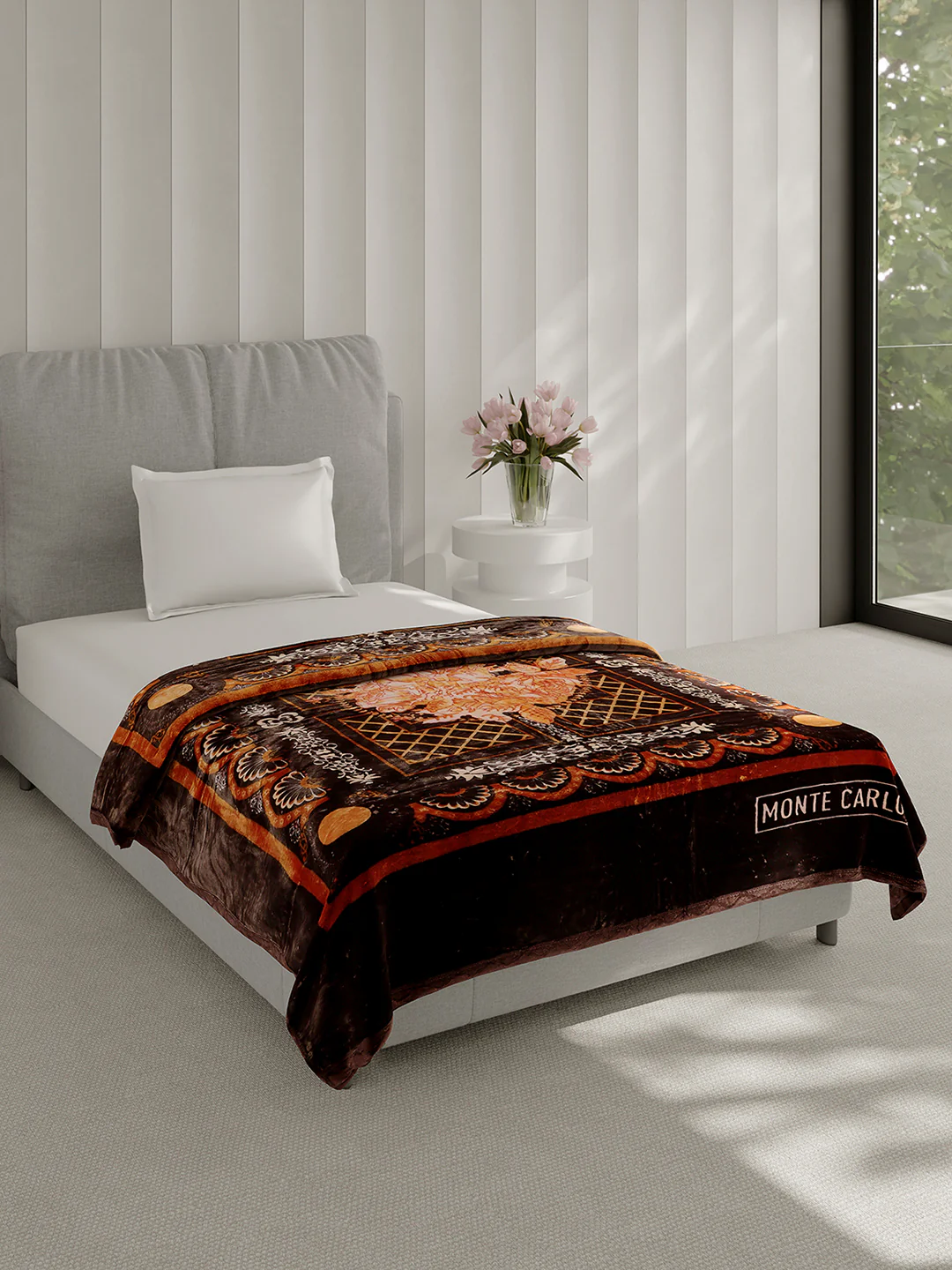 Printed Single Bed 1 Ply, 625 GSM Super Soft Mink Blanket for Mild Winter - (Impact Plus) - Image 4