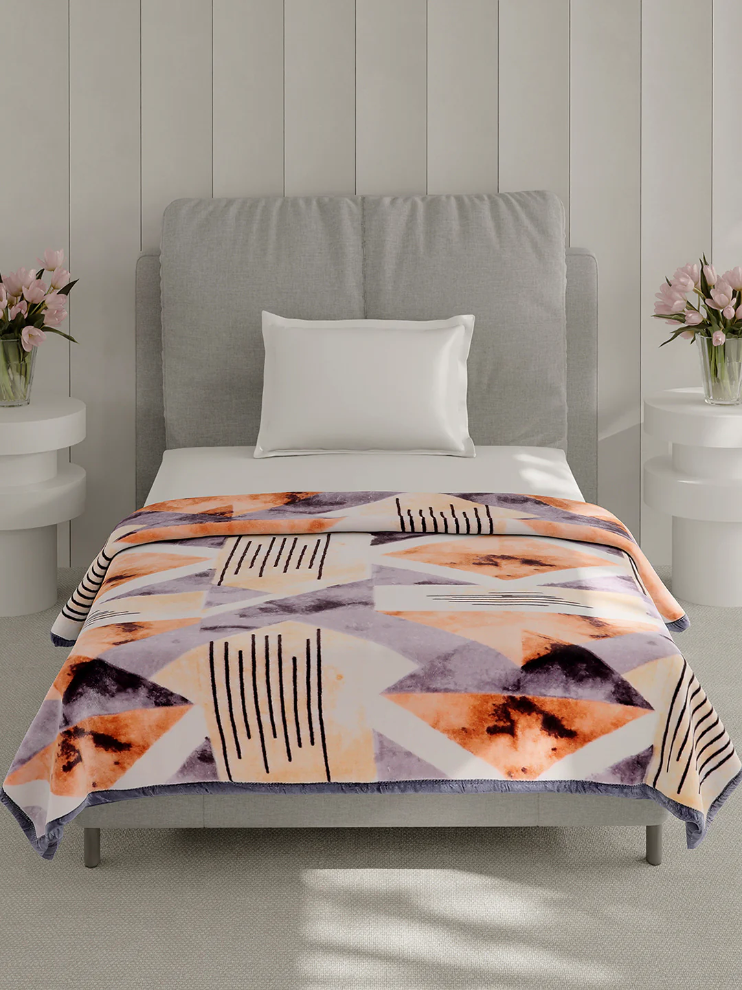 Printed Single Bed 1 Ply, 625 GSM Mink Blanket for Mild Winter - (Impact Pvc) - Image 2