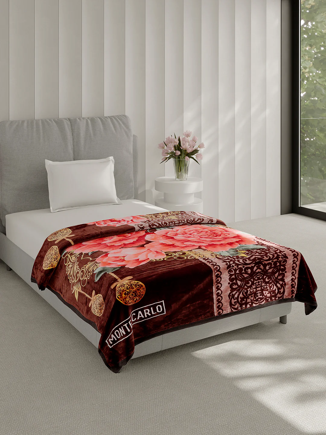 Printed Single Bed 1 Ply Super Soft Blanket for Heavy Winter - (Relation Plus) - Image 4