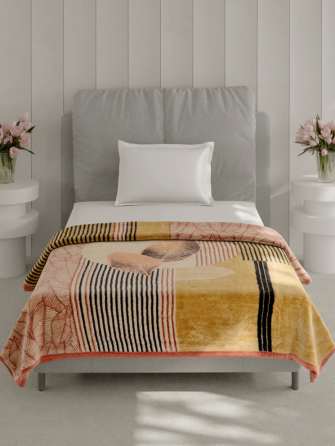 Printed Single Bed 1 Ply Blanket for Heavy Winter - (Soulmate) - Image 2
