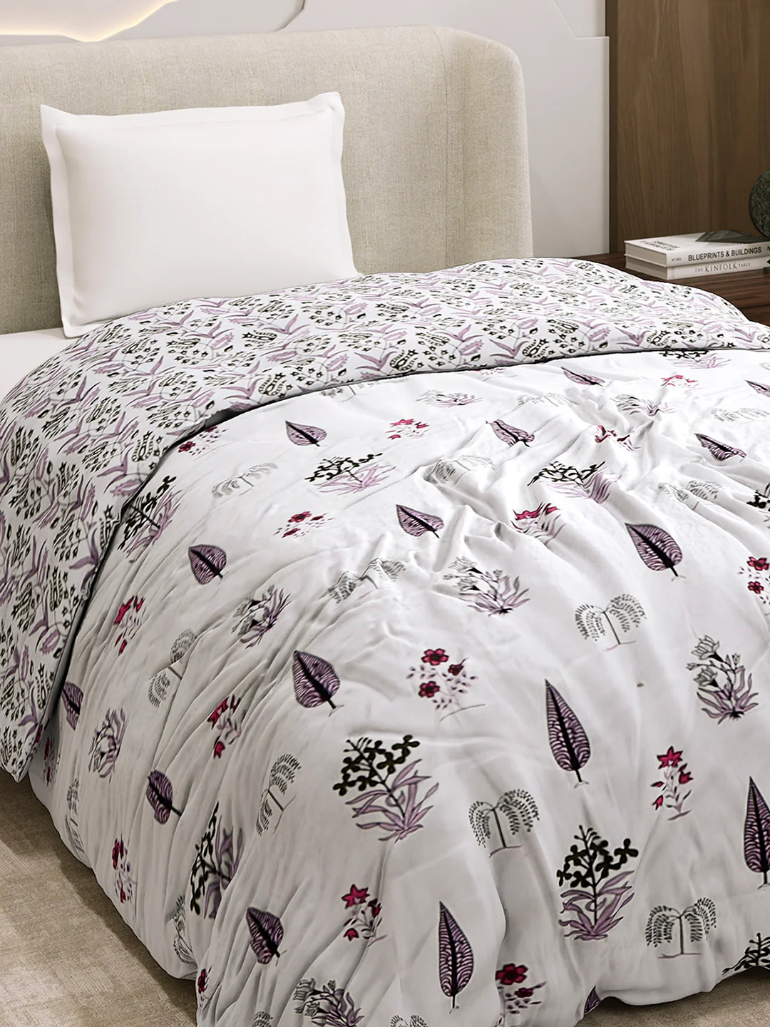 Printed Single Bed 1 Ply Dohar for Mild Winter - (Daisy) - Image 6
