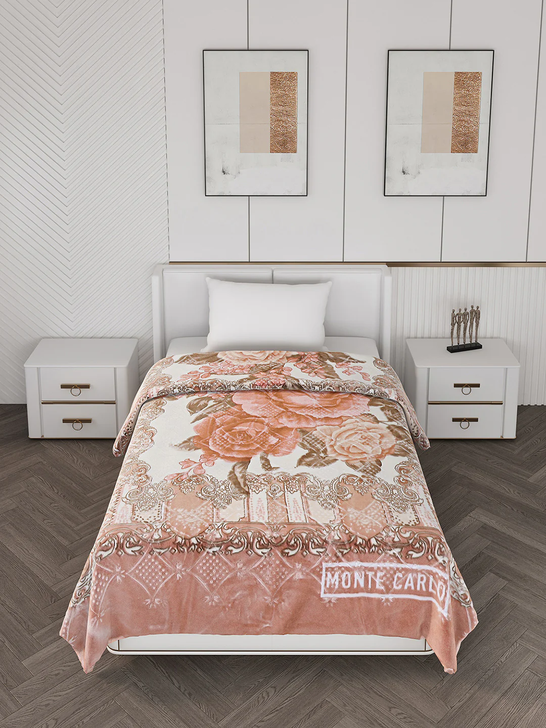 Printed Single Bed 1000 GSM Blanket for Heavy Winter -2 Ply (Weight 4 kg) - Image 2