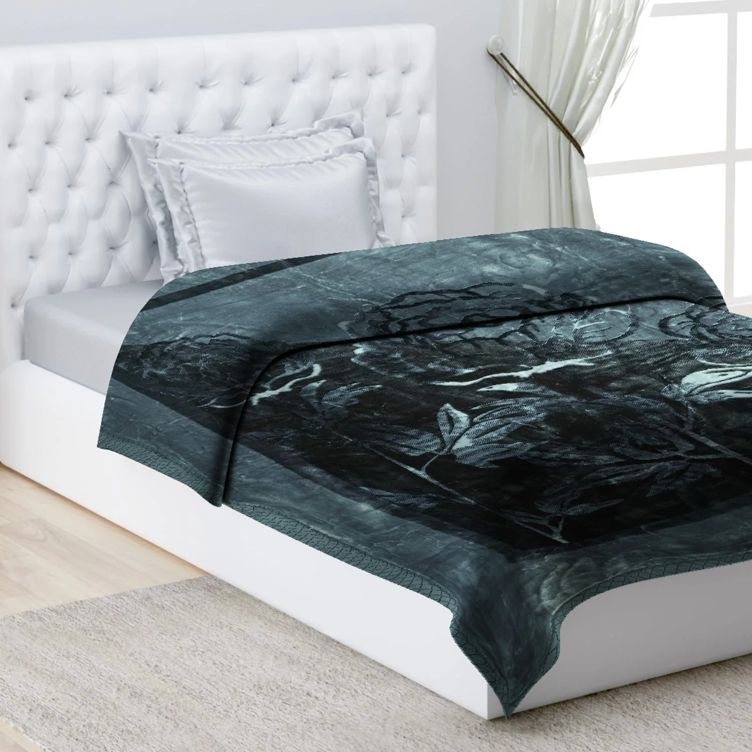 Printed Single Bed 1022 GSM Blanket Lucas 2 Ply (Weight 3.6 kg) - Image 9