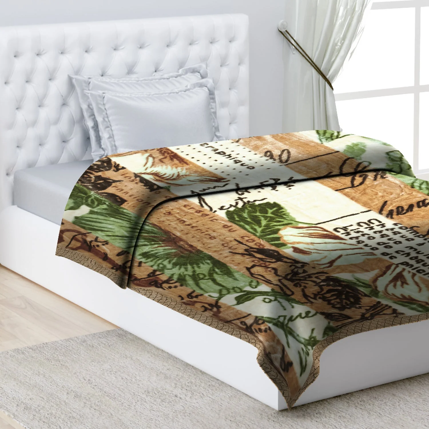 Printed Single Bed 1022 GSM Blanket Lucas 2 Ply (Weight 3.6 kg) - Image 9